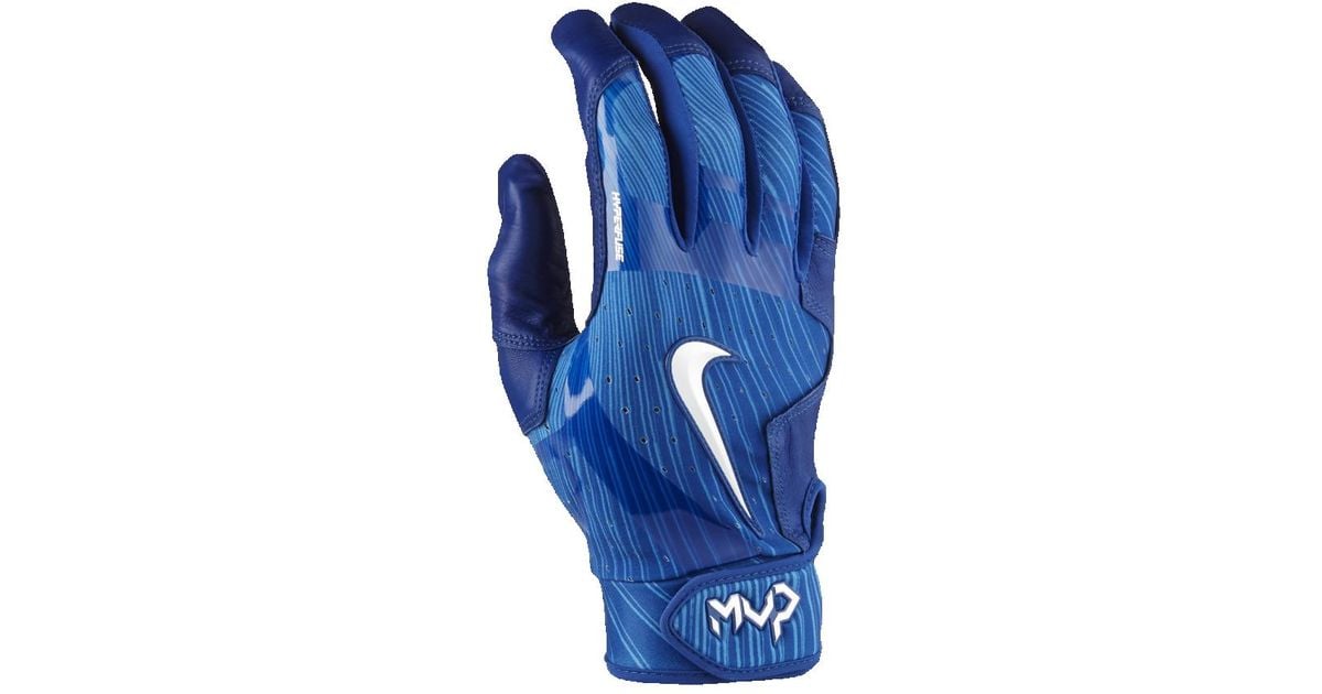 Nike Mvp Elite Baseball Batting Gloves in Blue for Men Lyst